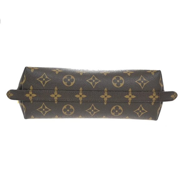 LOUIS VUITTON Trousse Demi Ronde Pouch Monogram Leather Brown M47520 04KB257 - Picture 6 of 16